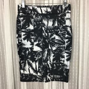 Fabletics Palm Tree Knit Pencil Skirt